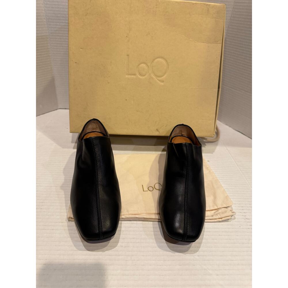 LOQ women's Eva Castaa Black leather Mules size EU 38, US 7.5 nib - Picture 4 of 5